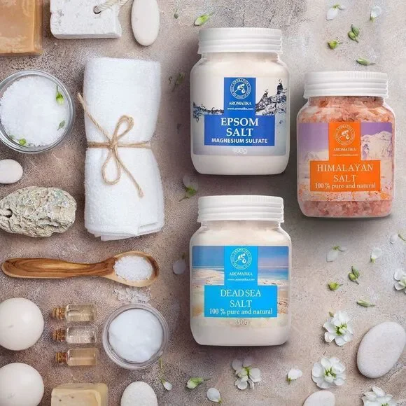 42 Oz Bath Salts - Epsom, Pink & Dead Sea Salt - 100% Pure & Natural - Sleep Ai